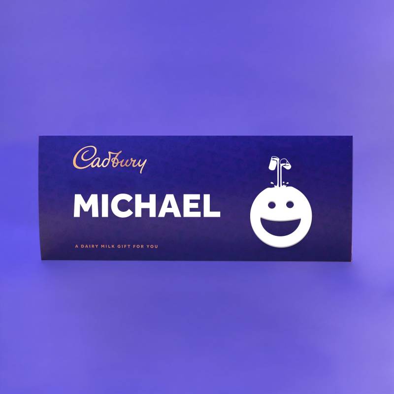 Personalised Giant 850g Cadbury Dairy Milk Bar Funky Hampers