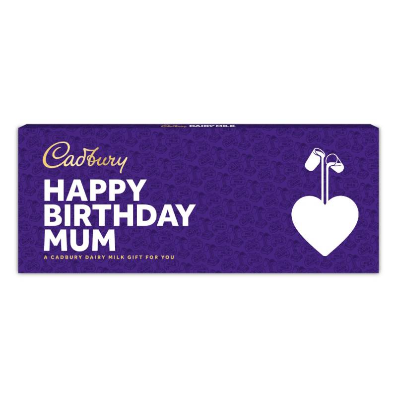 Personalised Giant 850g Cadbury Dairy Milk Heart Design