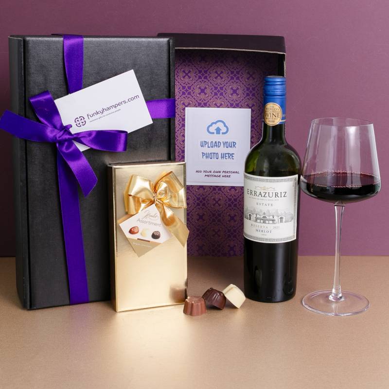 Red Wine And Chocolate PicBox Hamper