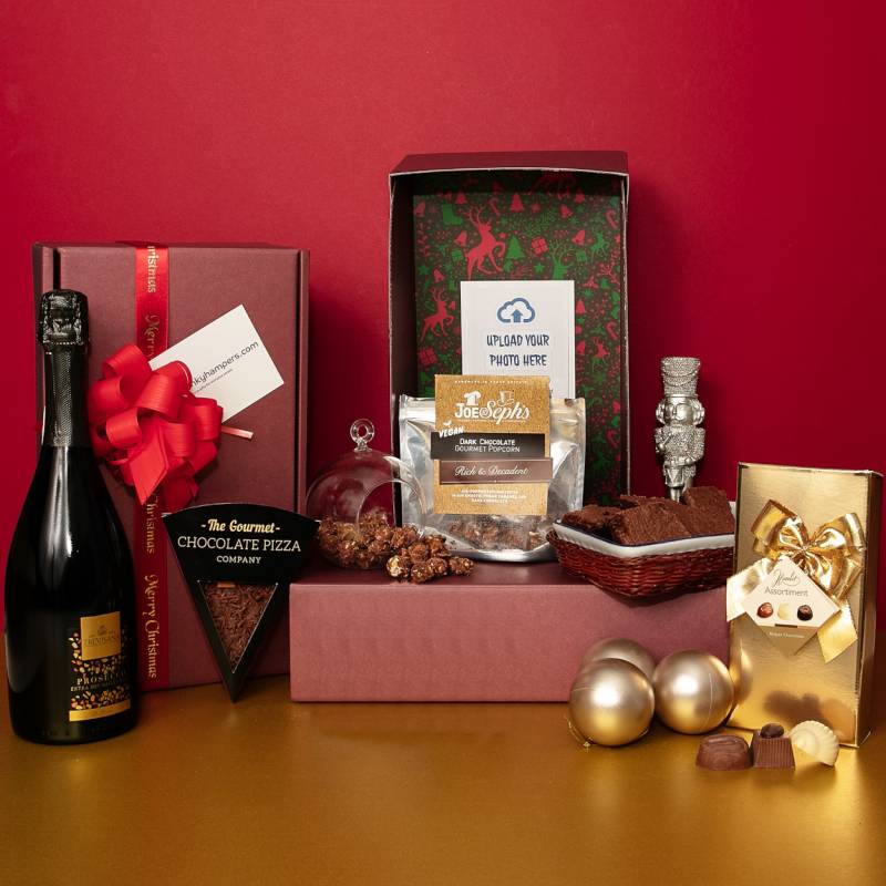 Christmas Prosecco and Chocoholics Treats Picbox Hamper Funky Hampers