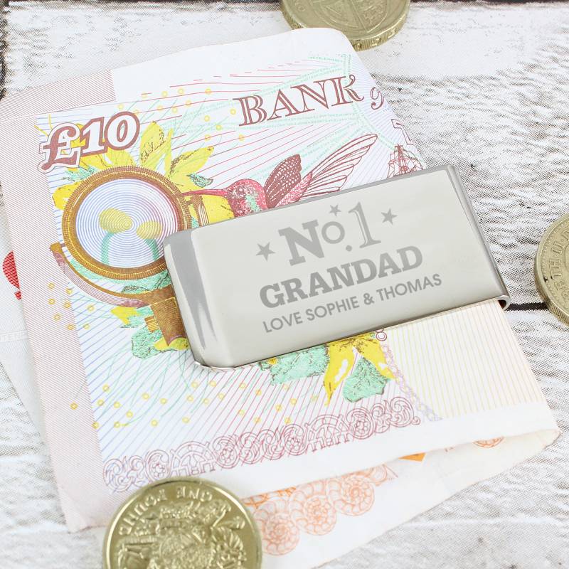 Personalised No.1 Money Clip