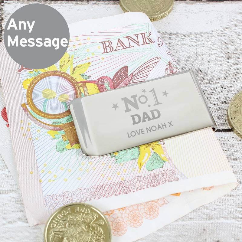 Personalised No.1 Money Clip