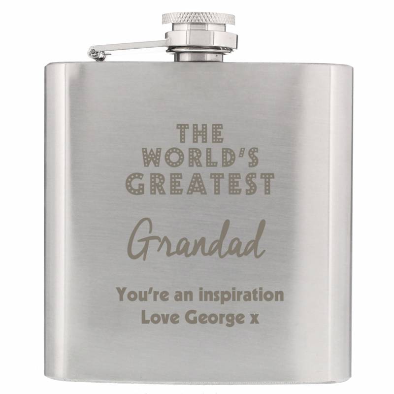 Personalised 'The World's Greatest' Hip Flask