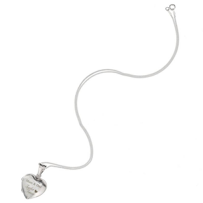 Personalised Sterling Silver 'Together Forever' Heart Locket
