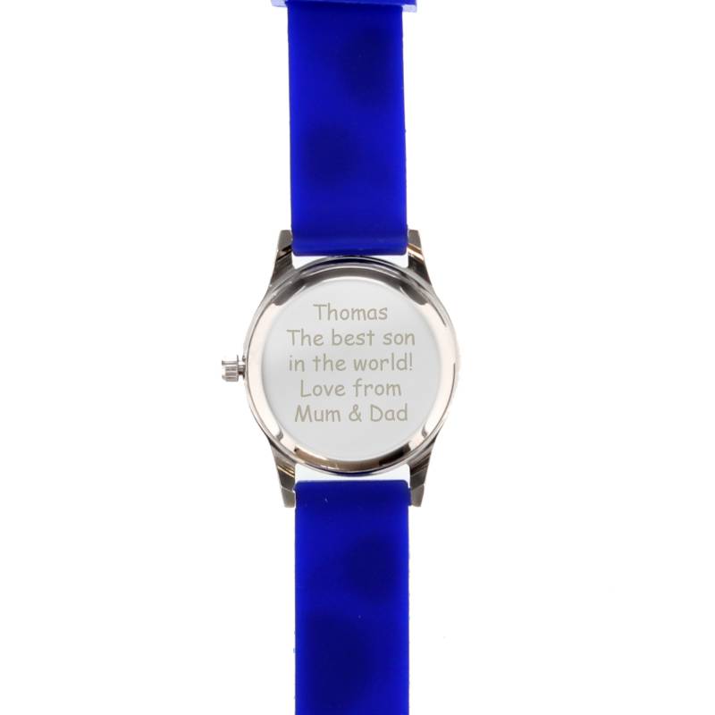 Personalised Kid's Blue Time Teacher Watch with Presentation Box