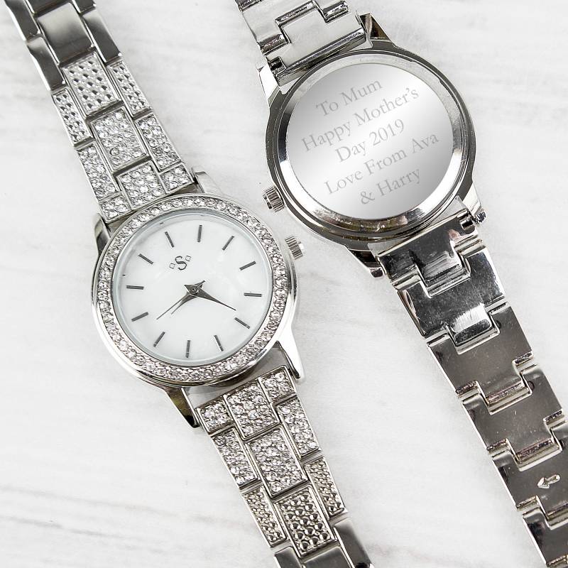 Personalised Diamante Ladies Watch