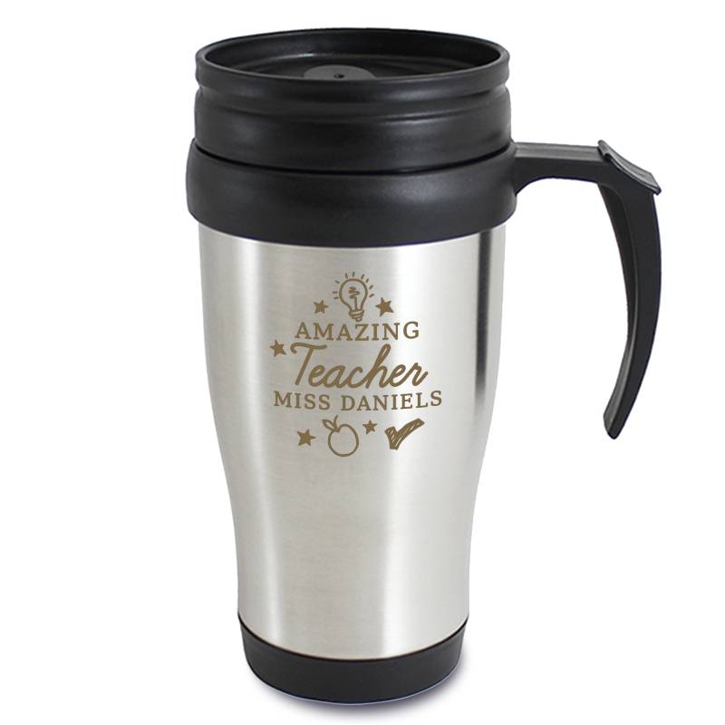 Personalised Teachers 'Apple' Travel Mug