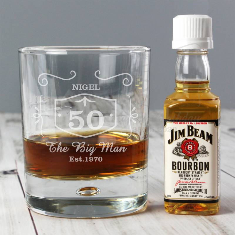 Personalised Jim Beam Whisky Set