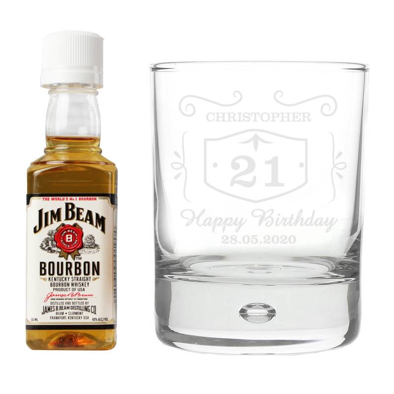 Personalised Jim Beam Whisky Set