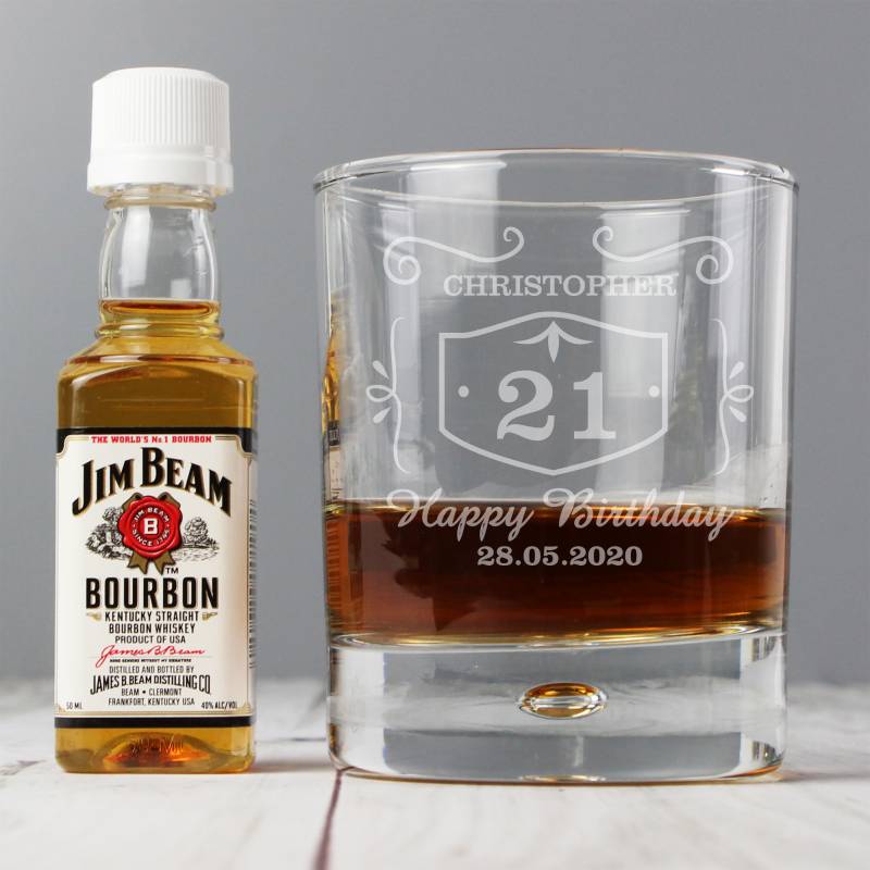Personalised Jim Beam Whisky Set