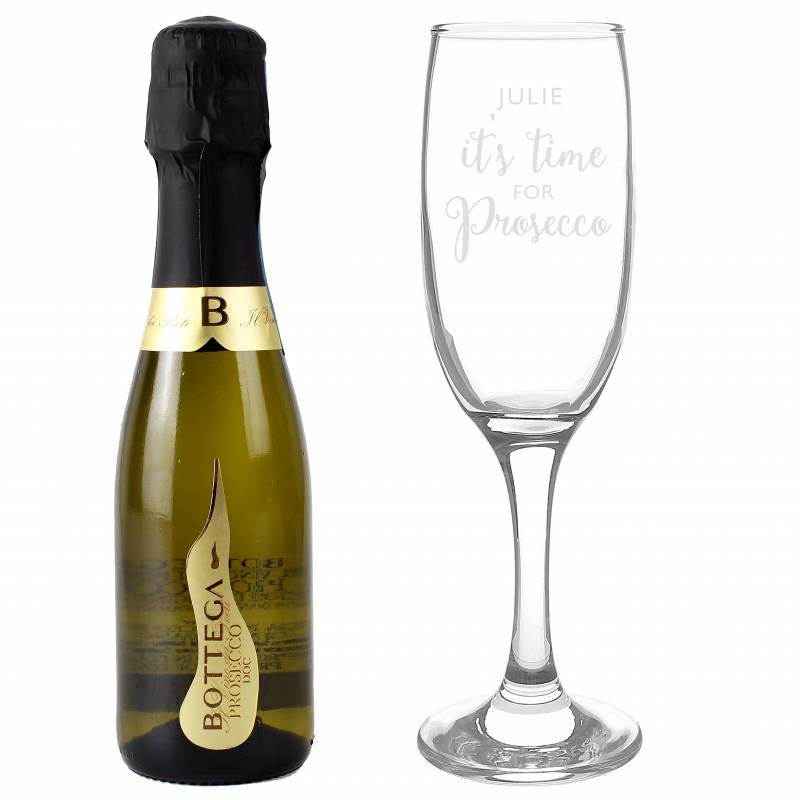 Personalised Its Time for Prosecco Set