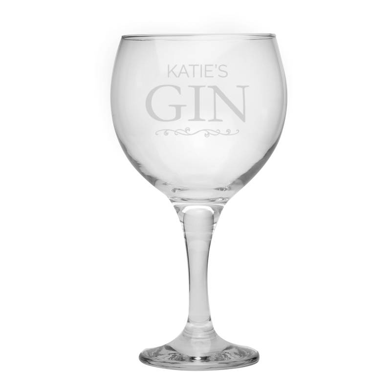 Personalised Gin Balloon Glass