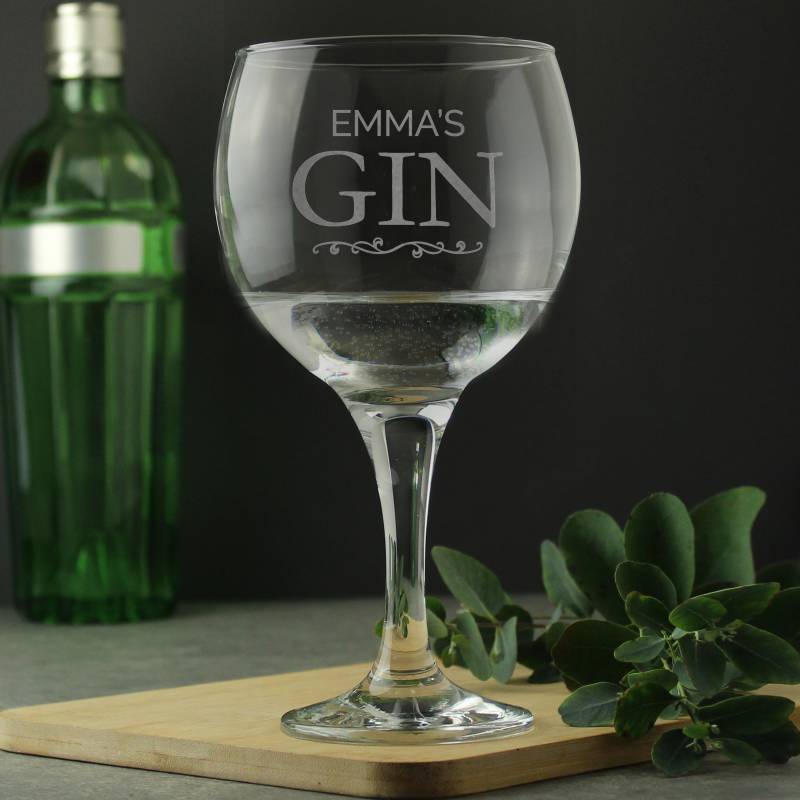 Personalised Gin Balloon Glass
