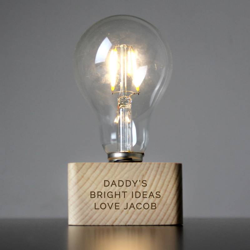 Personalised Message LED Bulb Table Lamp