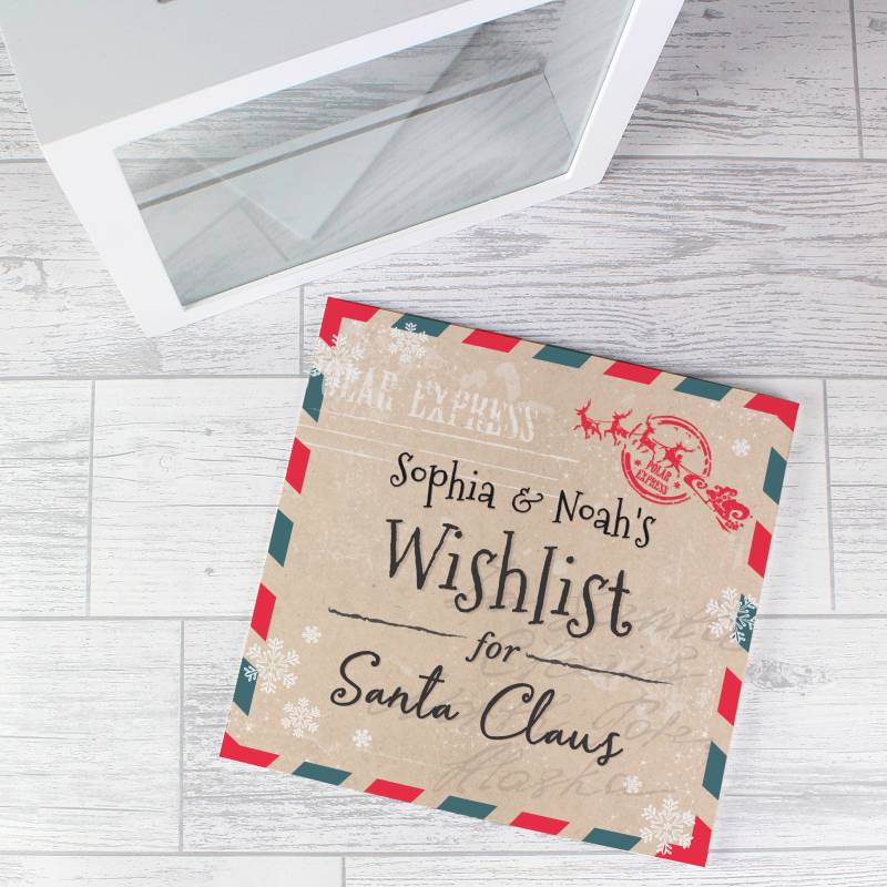 Personalised Wishes, Lists and Letters for Santa Keepsake Box