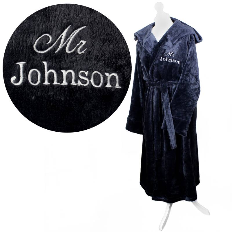 Personalised Wedding Luxury Hooded Robe