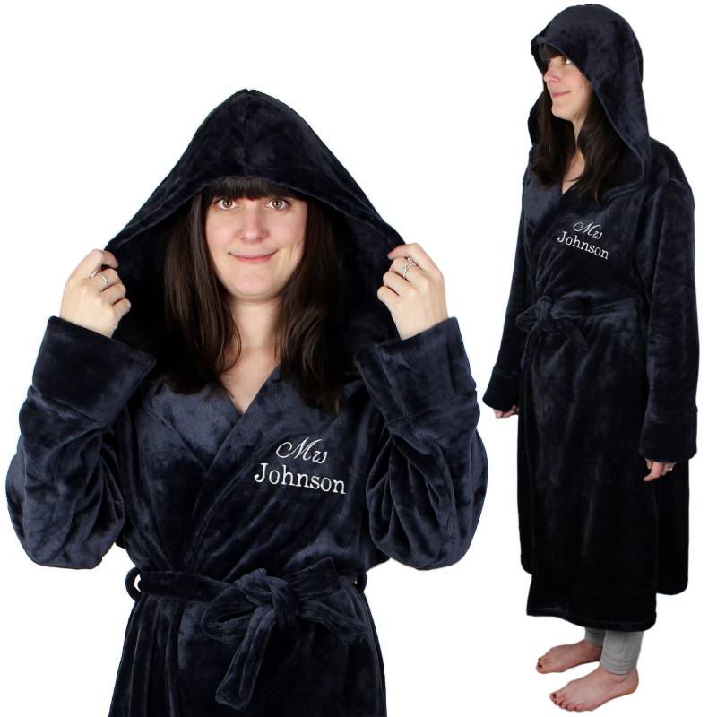 Personalised Wedding Luxury Hooded Robe