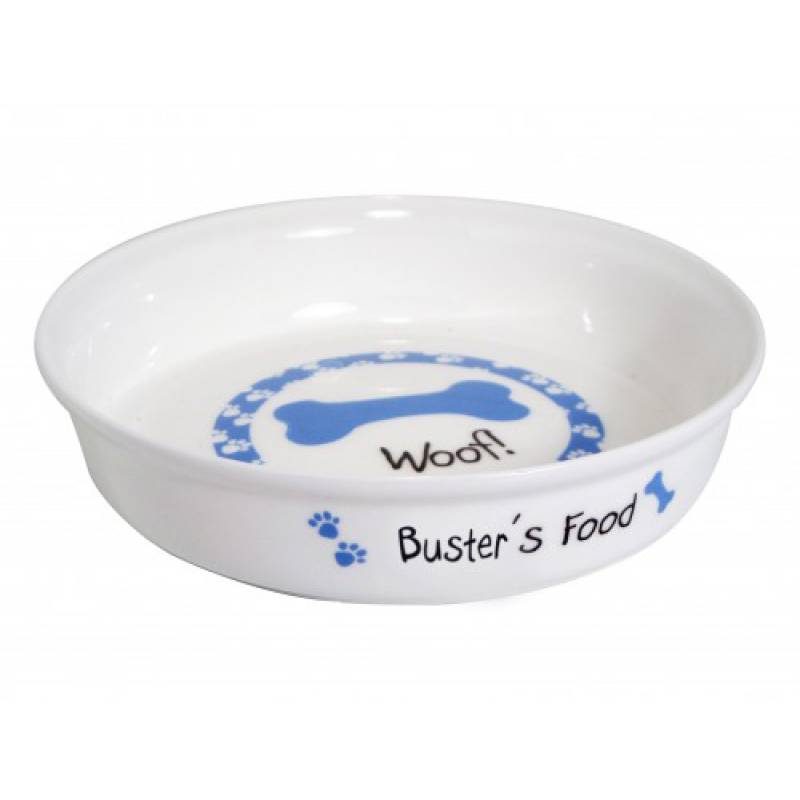 Personalised Blue Dog Bowl