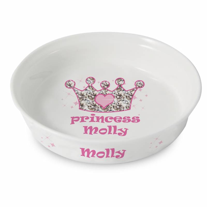 Personalised Bling Princess Pet Bowl