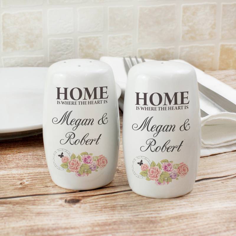 Personalised Shabby Chic Salt and Pepper Set