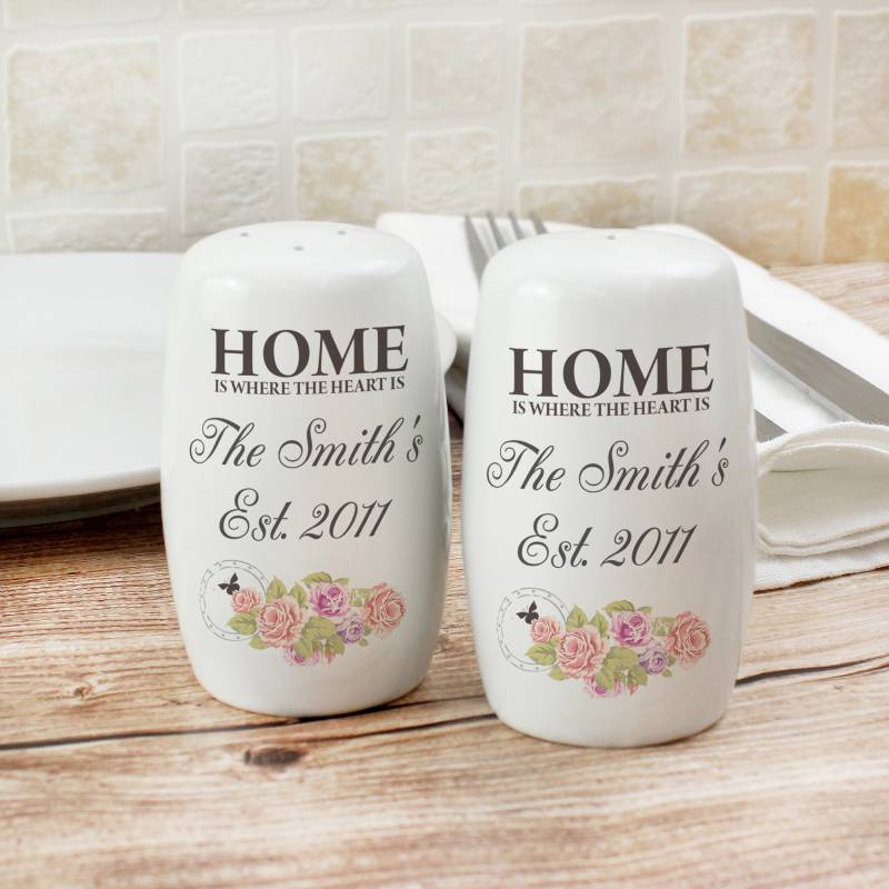 Personalised Shabby Chic Salt and Pepper Set