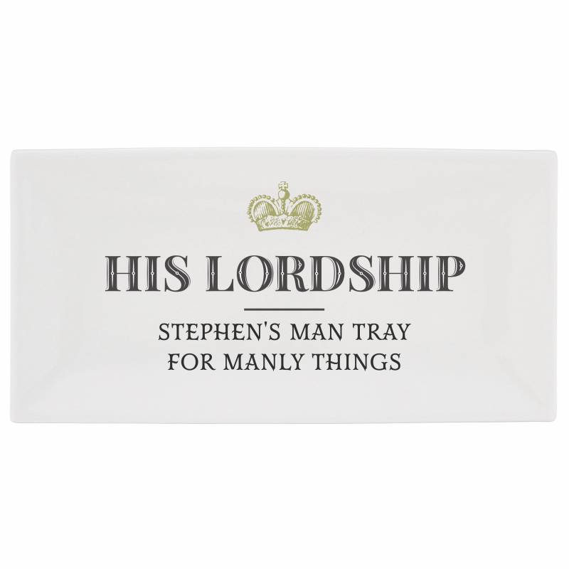 Personalised His Lordship Ceramic Tray