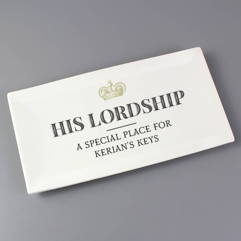 Personalised His Lordship Ceramic Tray