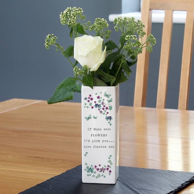 Personalised Forget Me Not Vase