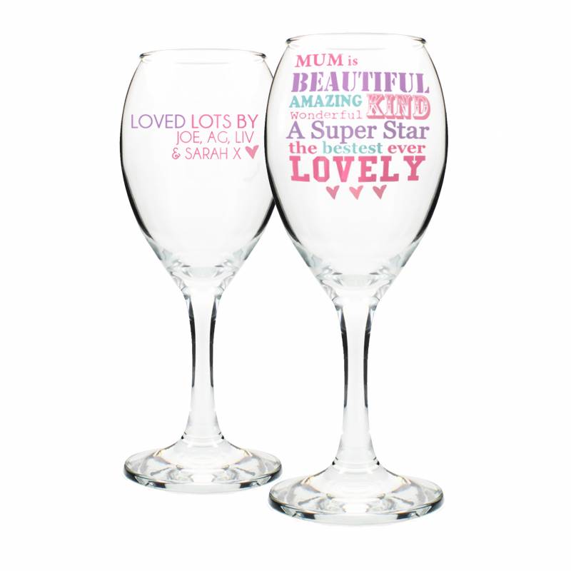 Personalised She Is... Wine Glass