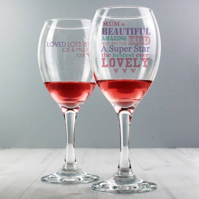Personalised She Is... Wine Glass