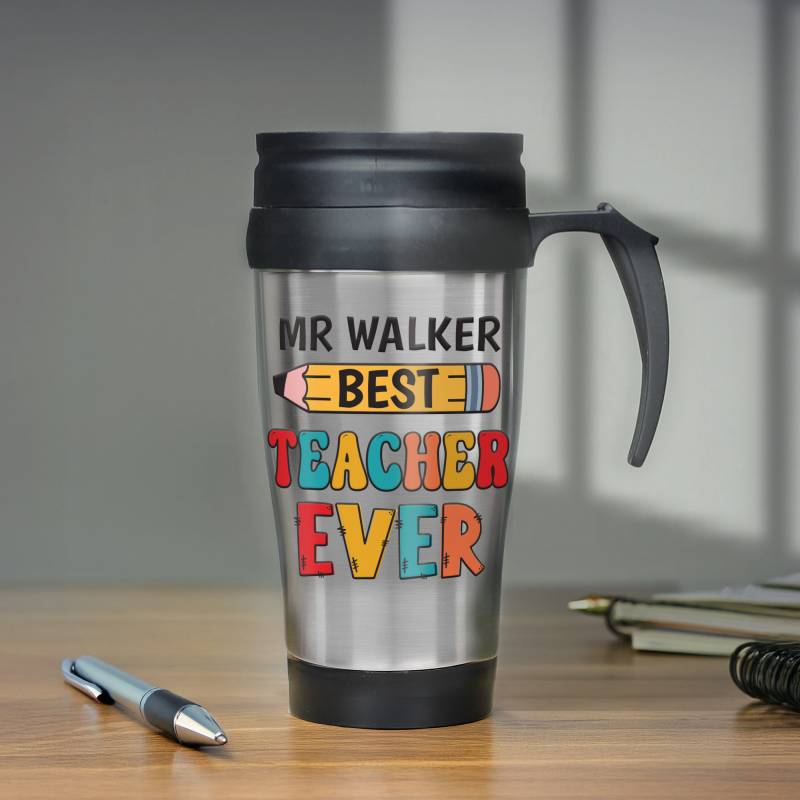Personalised Best Teacher Thermal Mug
