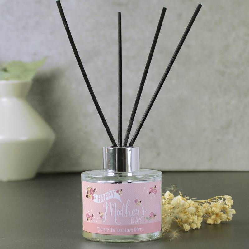 Personalised Floral Watercolour Reed Diffuser