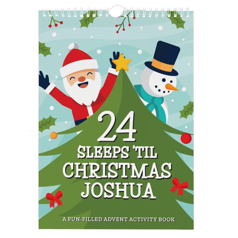 Personalised 24 Sleeps Christmas Activity Advent Calendar Personalised 24 Sleeps Christmas Activity Advent Calendar
