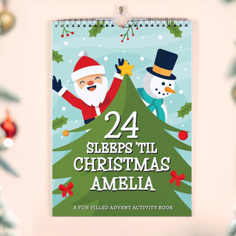 Personalised 24 Sleeps Christmas Activity Advent Calendar Personalised 24 Sleeps Christmas Activity Advent Calendar