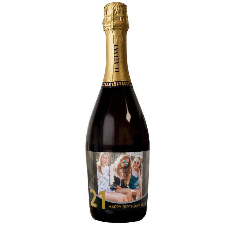 Personalised Photo Upload Birthday Prosecco