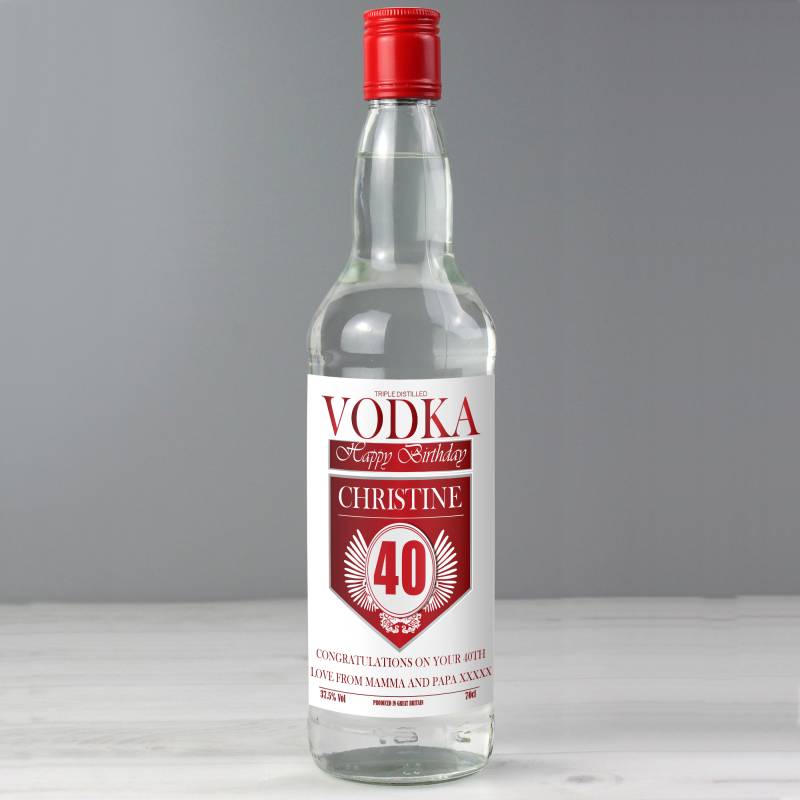 Personalised Birthday Vodka