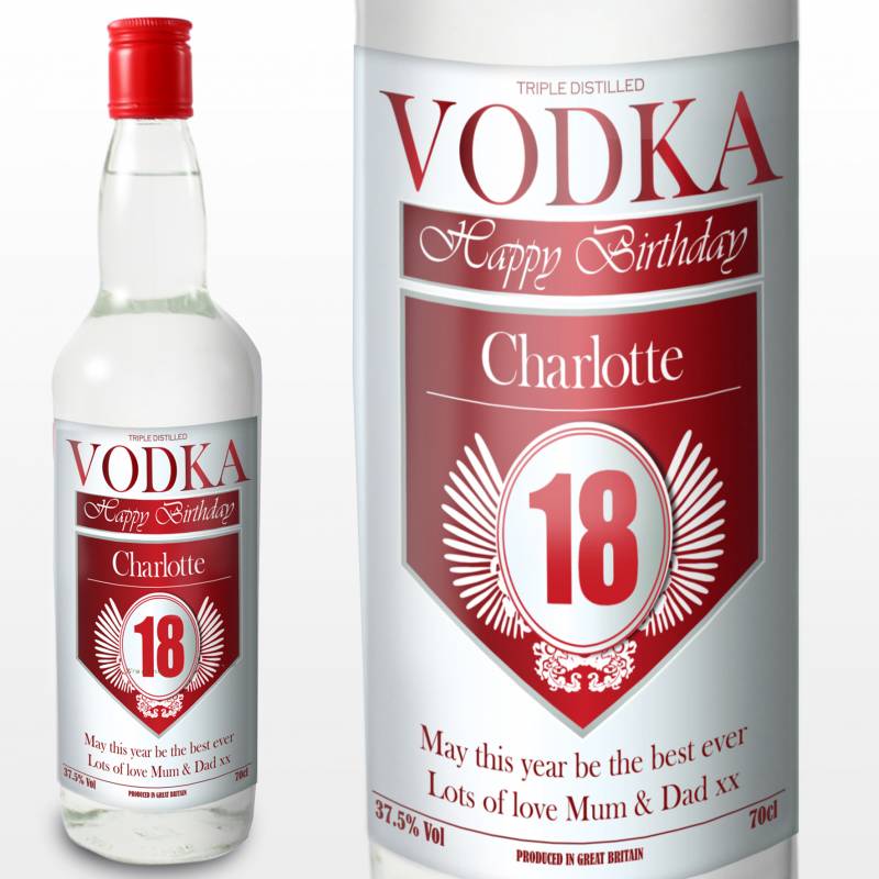 Personalised Birthday Vodka