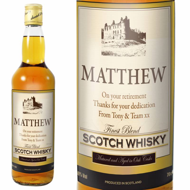 Personalised Traditional Castle Whisky
