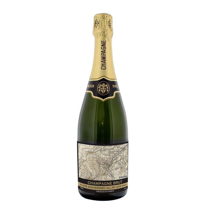 Personalised 1896 - 1904 Revised New Map Champagne