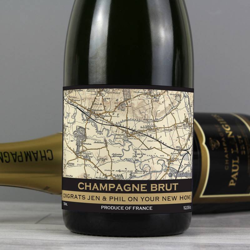 Personalised 1896 - 1904 Revised New Map Champagne