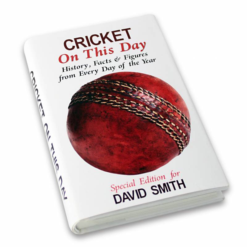 Personalised Cricket On This Day Book