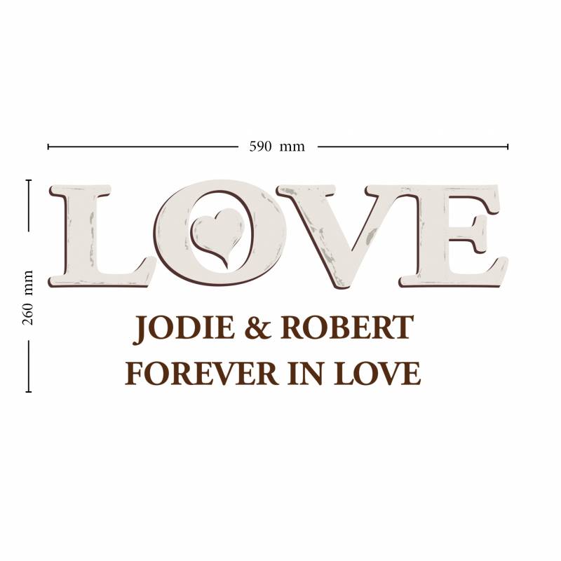 Personalised Love Wall Art