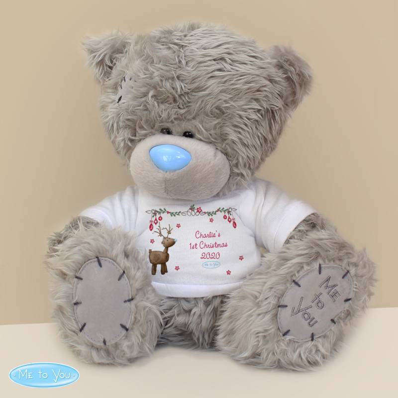 Personalised Me To You Bear with Reindeer T-Shirt