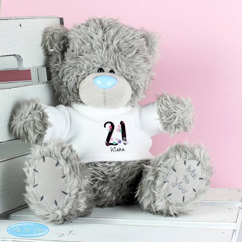 Personalised Me to You Bear with Big Age T-Shirt