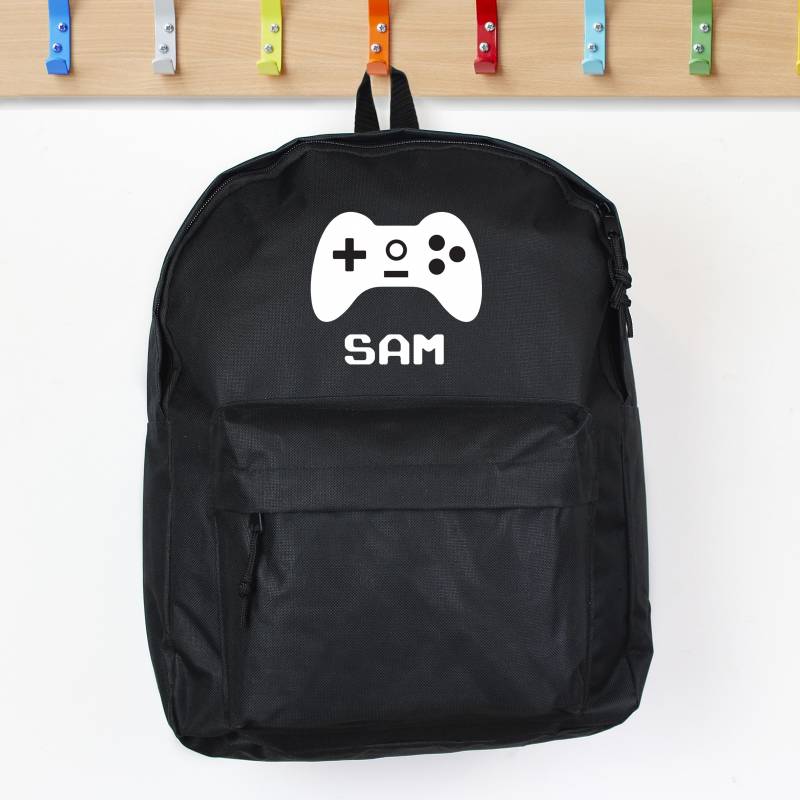 Personaliser Gaming Black Backpack