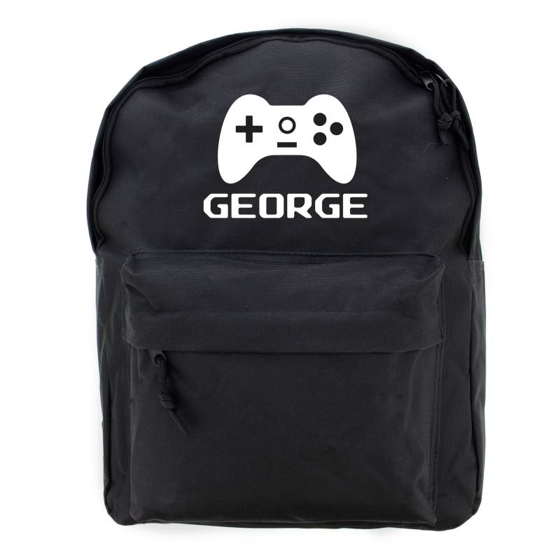 Personaliser Gaming Black Backpack