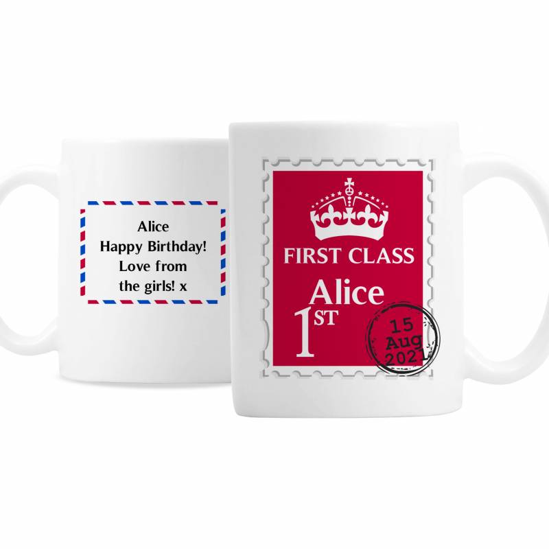 Personalised 1st Class Mug