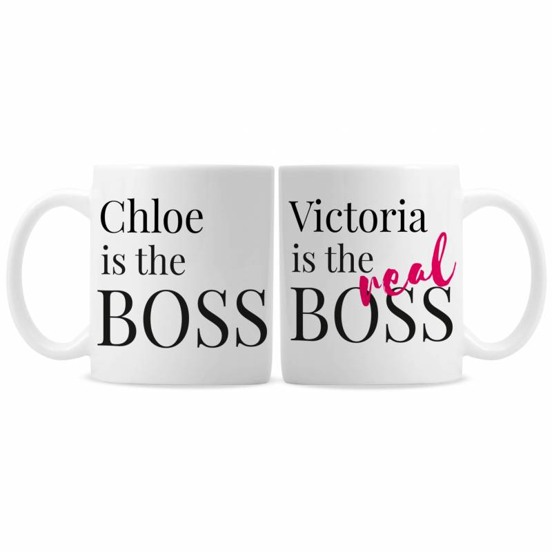 Personalised Boss Mug Set Is The Real Boss Mug Set