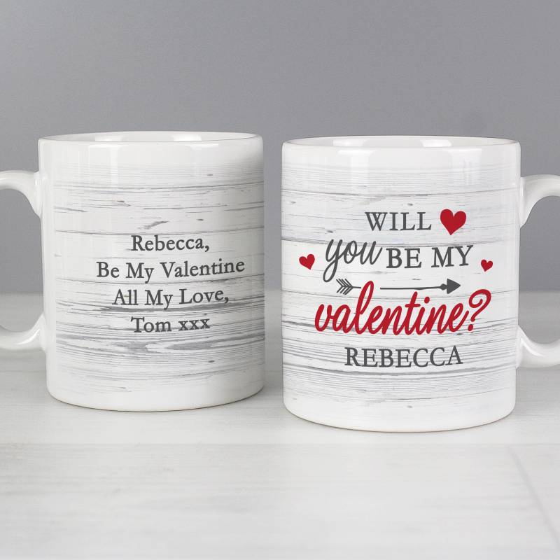 Personalised Be My Valentine Mug