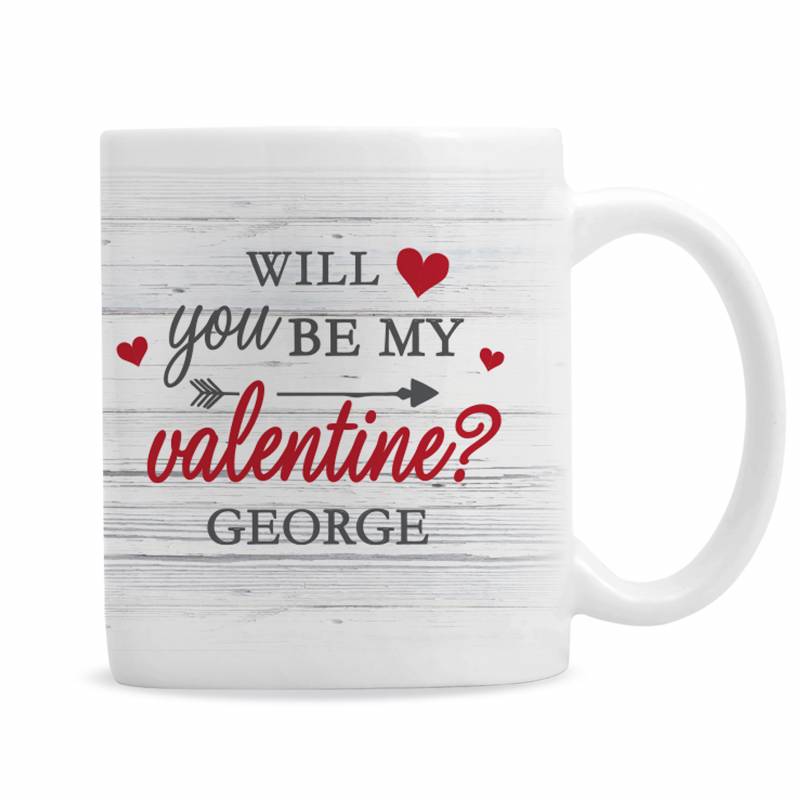 Personalised Be My Valentine Mug
